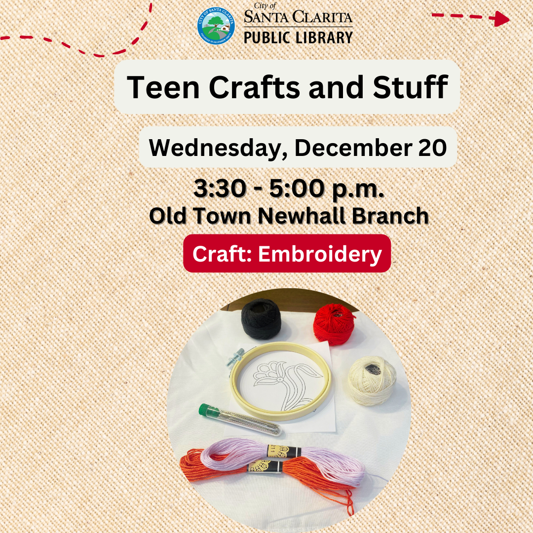 Teen Crafts and Staff - Embroidery