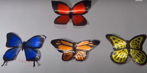 Aluminum sheet butterflies 