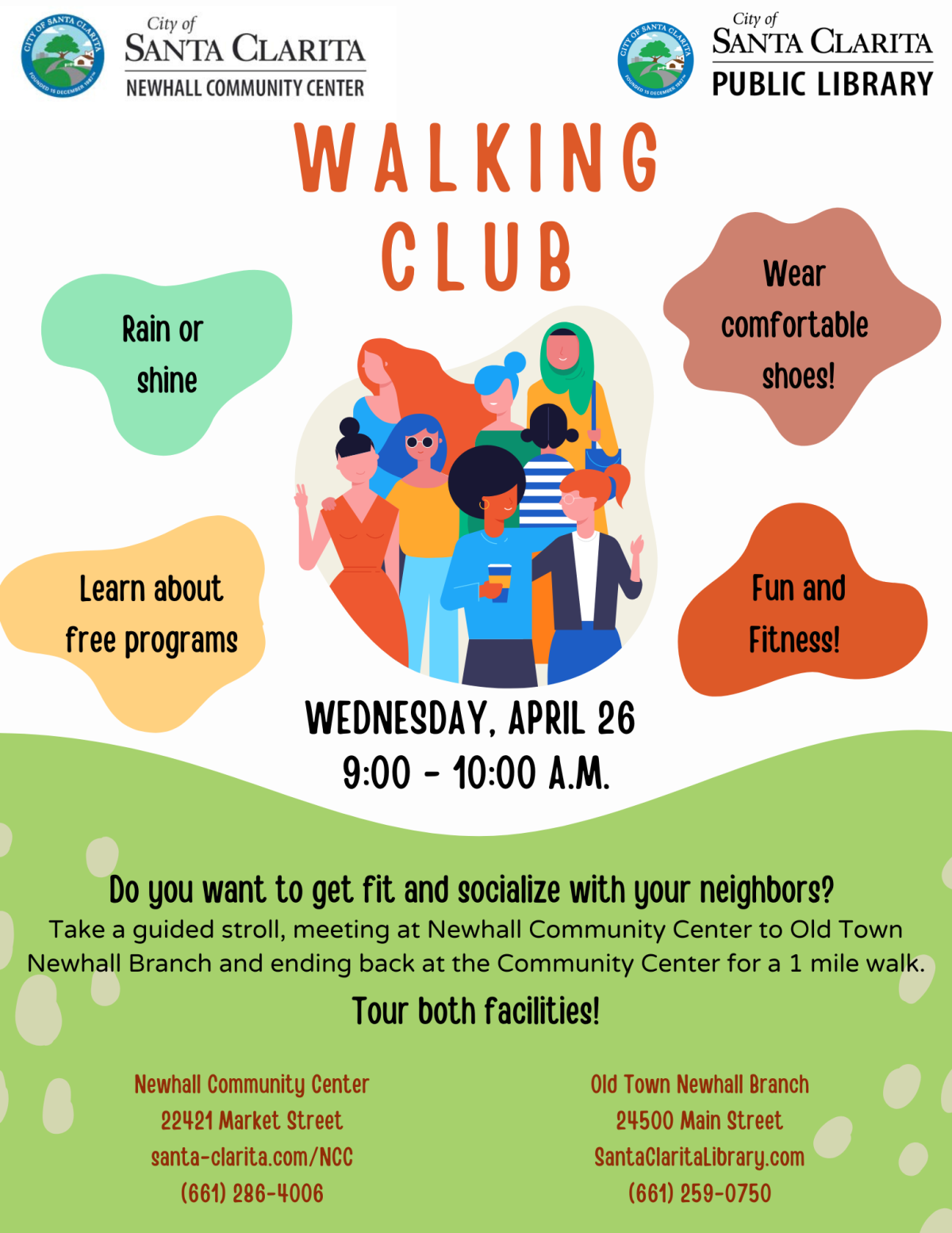 walking club flyer 