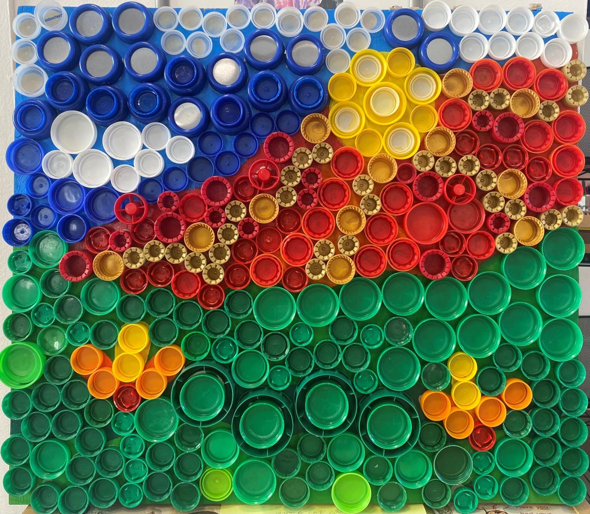 Bottle Cap Mural